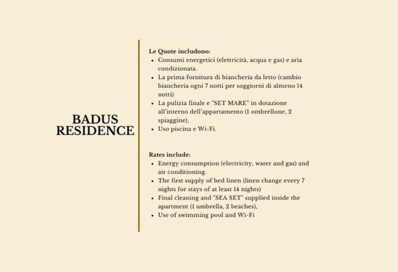 １ベッドルームアパートメント, Residence Con Piscina A Badesi, Appartamenti Con Wifi E A.c