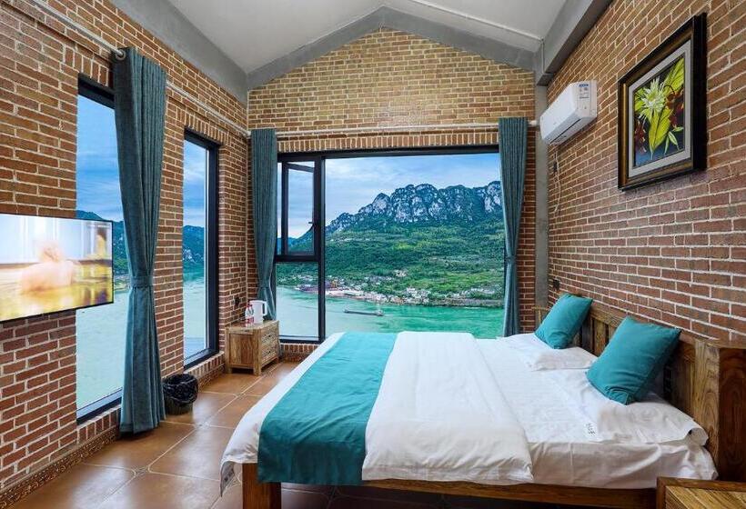 Deluxe room with river view, 悠然江景客栈 三峡店