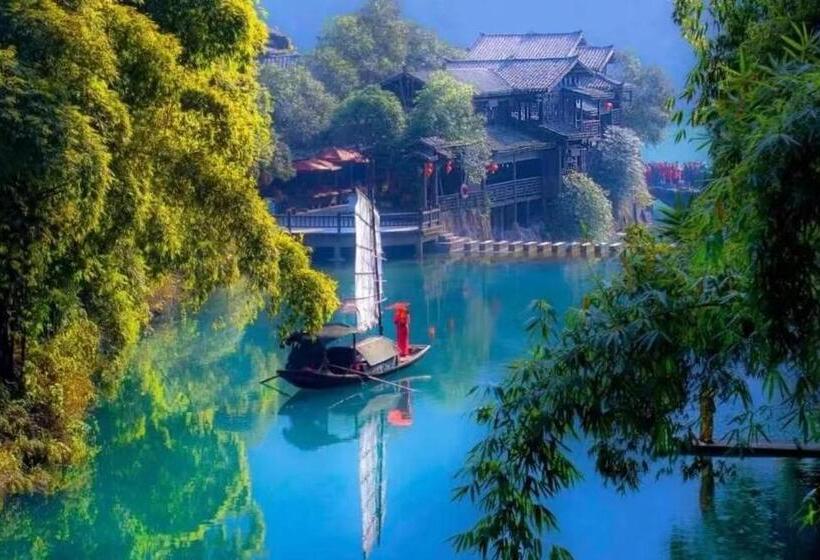 Pokój Standard Widok Rzeka, 悠然江景客栈 三峡店