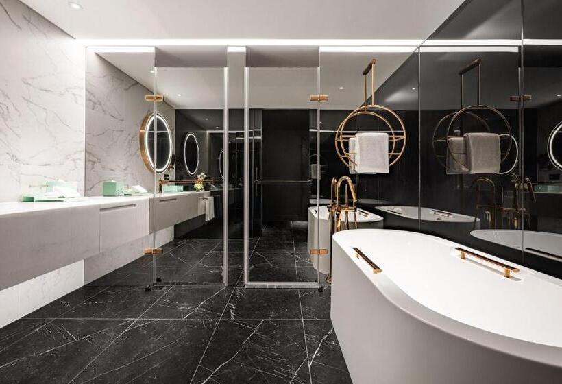 اتاق دلوکس با تخت کینگ و چشمانداز شهر, Le Méridien Taichung