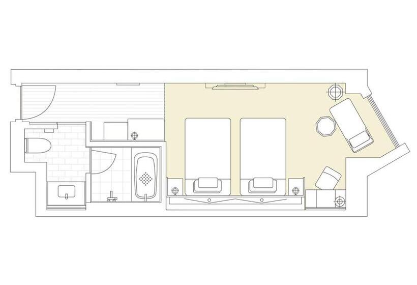 اتاق استاندارد با چشمانداز باغ, The Hotel Sanraku Kanazawa 21th December 2022 Open