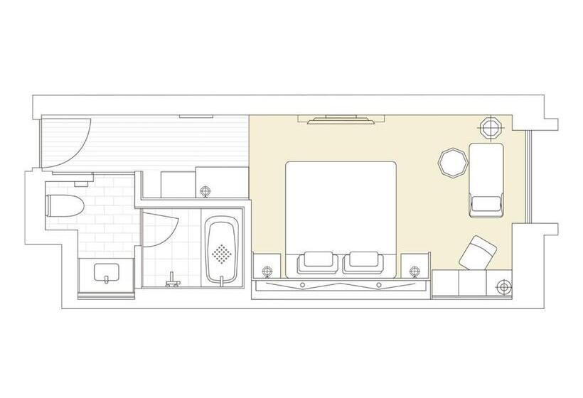 اتاق سوپریور با تخت بزرگ, The Hotel Sanraku Kanazawa 21th December 2022 Open