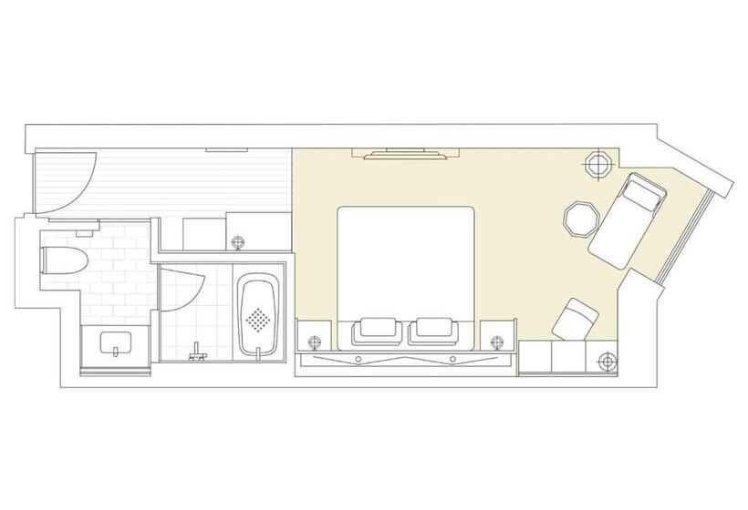 اتاق استاندارد با تخت بزرگ, The Hotel Sanraku Kanazawa 21th December 2022 Open