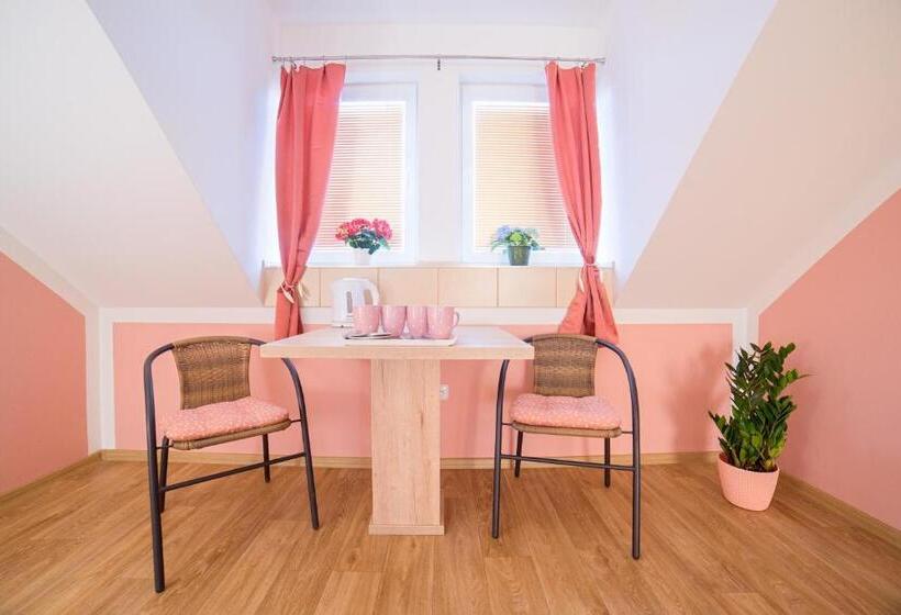 장애인을 위한 킹사이즈 침대 스탠다드 룸, Penzion Zlatovláska U Zámku červená Lhota