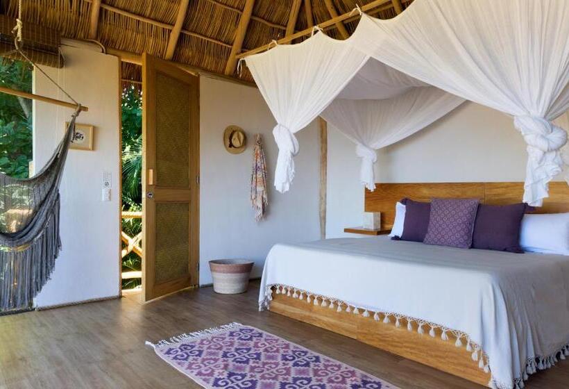 מיטת קינג בסוויטה, Xinalani Retreat Mexico