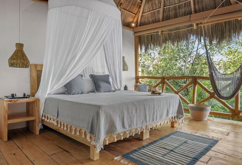 חדר דלוקס נוף לים, Xinalani Retreat Mexico