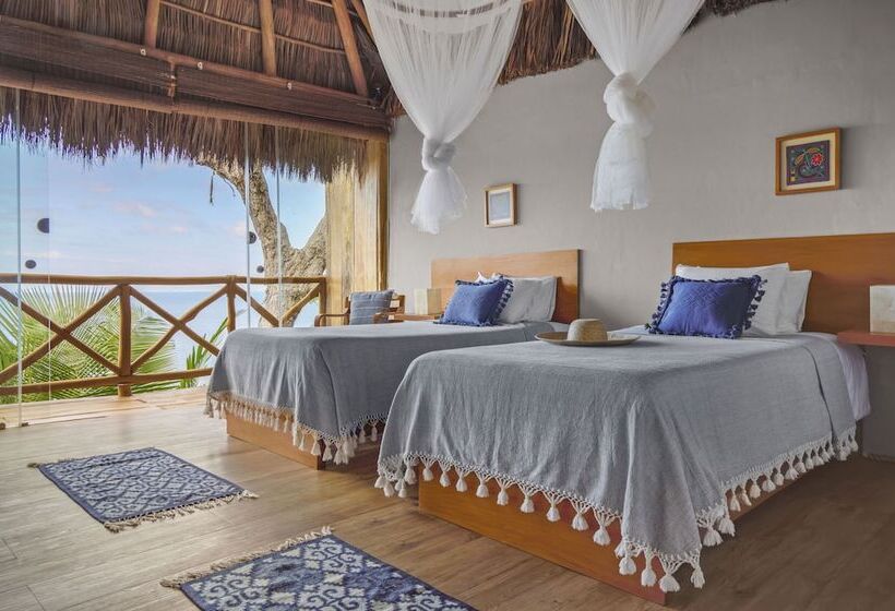 חדר דלוקס נוף לים, Xinalani Retreat Mexico