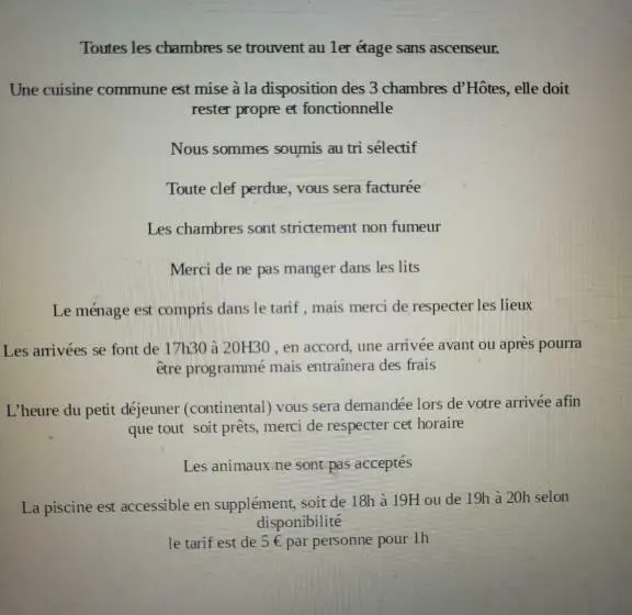 デラックスルーム, Au Chardon Bleu
