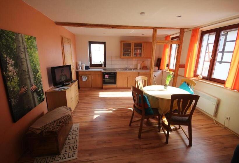 Апартаменты 1 Спальня с Террасой, Hainich Zeit