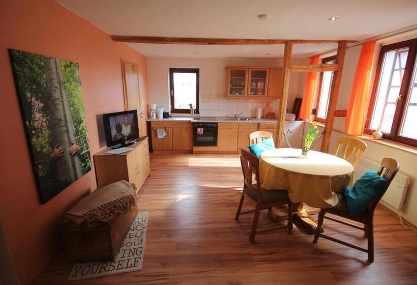 Апартаменты 1 Спальня с Террасой, Hainich Zeit