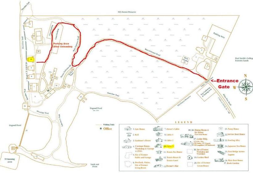 غرفة قياسية ثلاثية, White Pine Camp