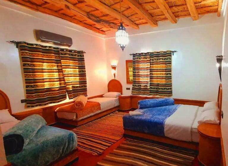 חדר משפחתי נוף לגינה, Auberge La Belle Vue Dades