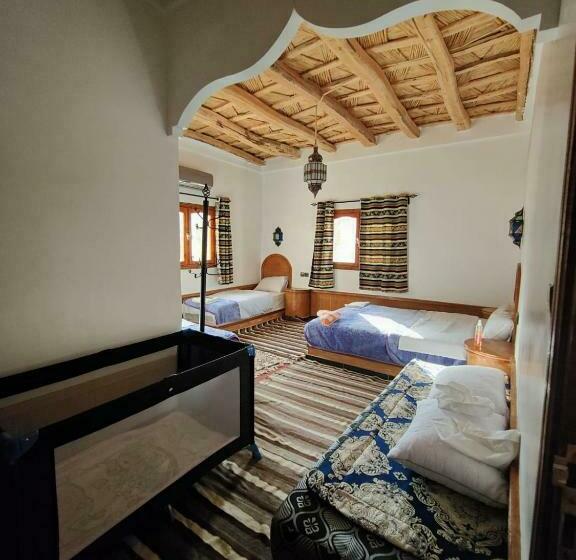 חדר משפחתי נוף לגינה, Auberge La Belle Vue Dades