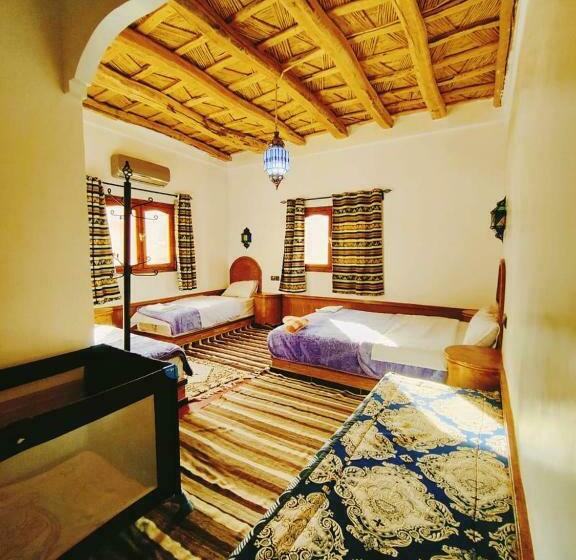 חדר משפחתי נוף לגינה, Auberge La Belle Vue Dades