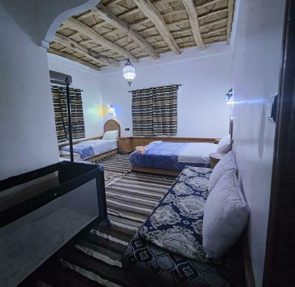 חדר משפחתי נוף לגינה, Auberge La Belle Vue Dades