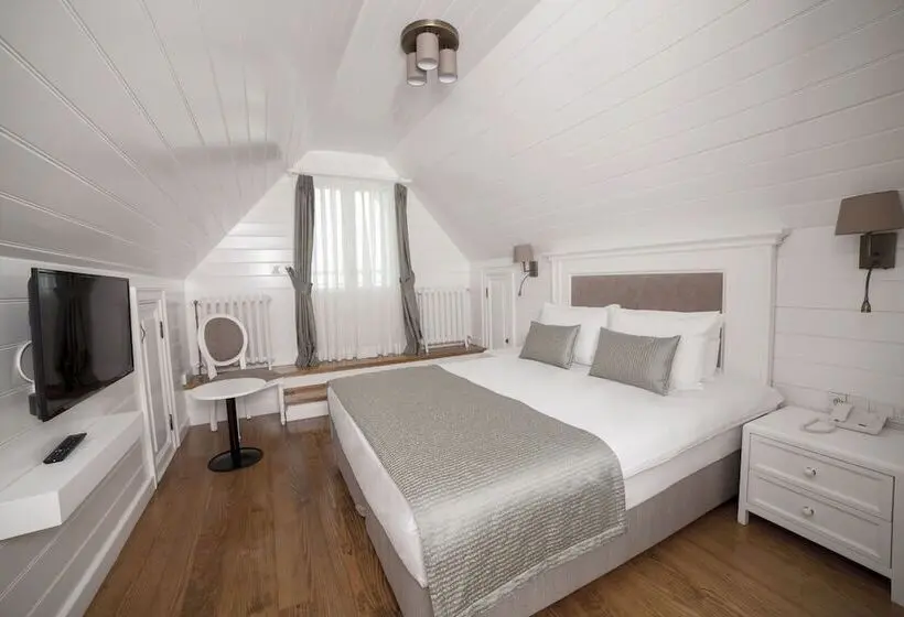 اتاق لوکس با بالکن و چشم‌انداز دریا, Triada Hotel Buyukada