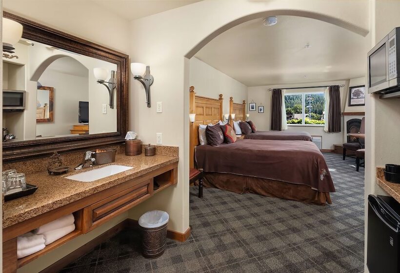 스탠다드 룸 더블 침대 2개, Bavarian Lodge