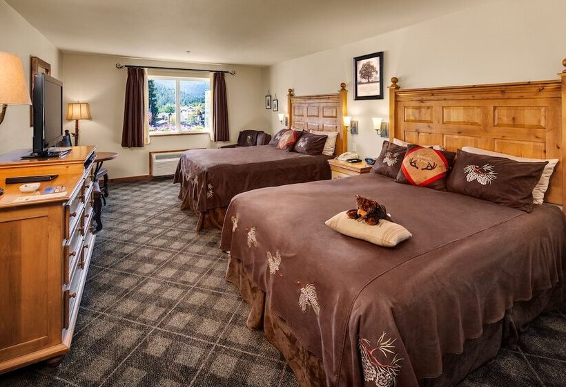 스탠다드 룸 더블 침대 2개, Bavarian Lodge