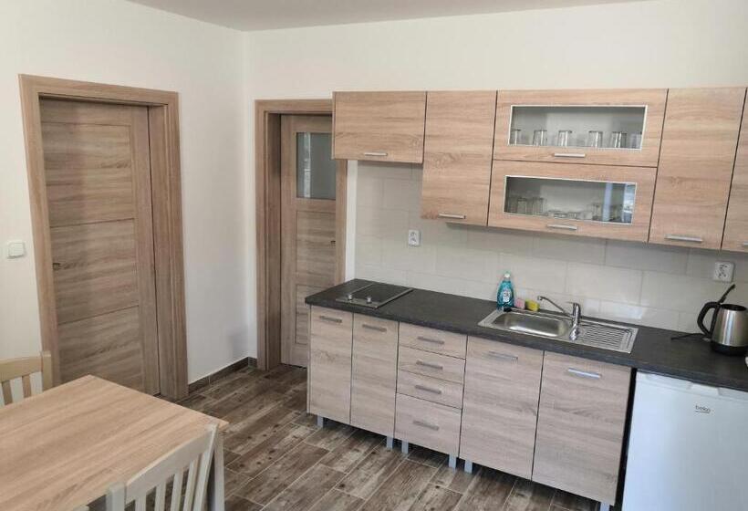 חדר סטנדרט לשלושה עם מרפסת, Penzion Na Farmě