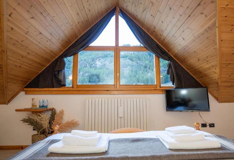 غرفة قياسية مطلة على الجبل, Fior Di Roccia   Valmalenco   Hotel & Mountain Restaurant