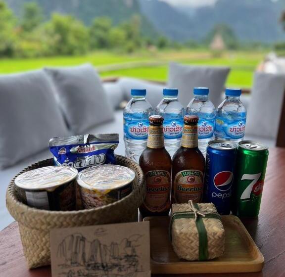 חדר סופריור עם מיטת קינג, Viengtara Vangvieng Resort