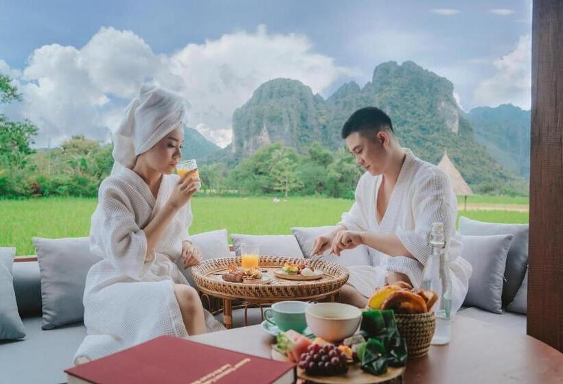 וילה בת חדר שינה 1, Viengtara Vangvieng Resort