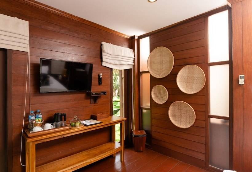 וילה דלוקס חדר שינה 1, Viengtara Vangvieng Resort