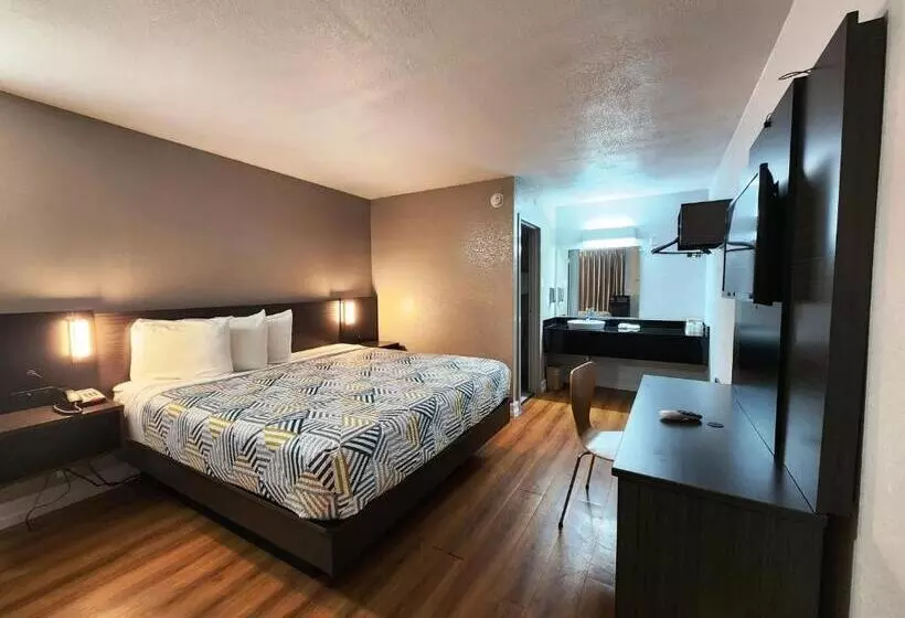 キングサイズベッドのスタンダードルーム, Motel 6 North Little Rock, Ar Jfk Blvd