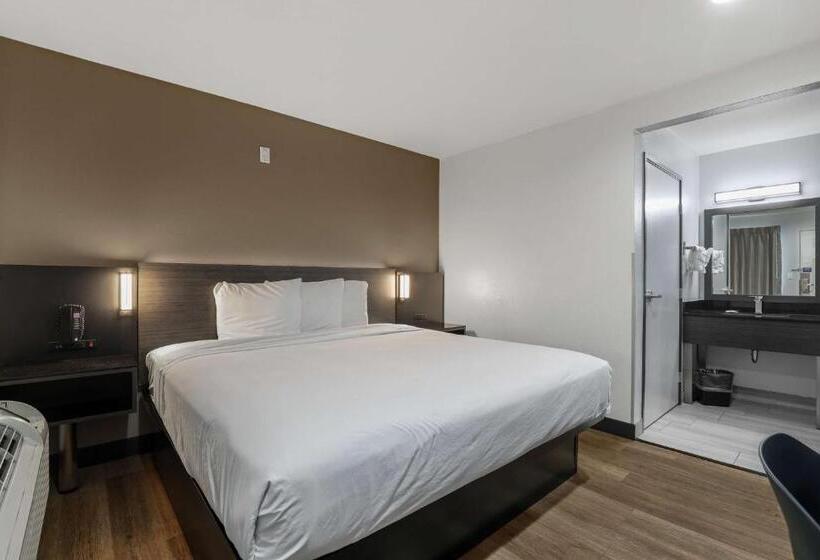 غرفة قياسية سرير كينج لذوى الإحتياجات الخاصة, Motel 6escondido, Ca