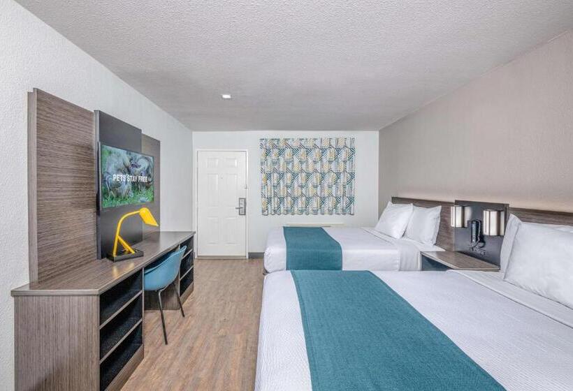 适合残疾人使用的标准间, Motel 6euless, Tx  Dallas