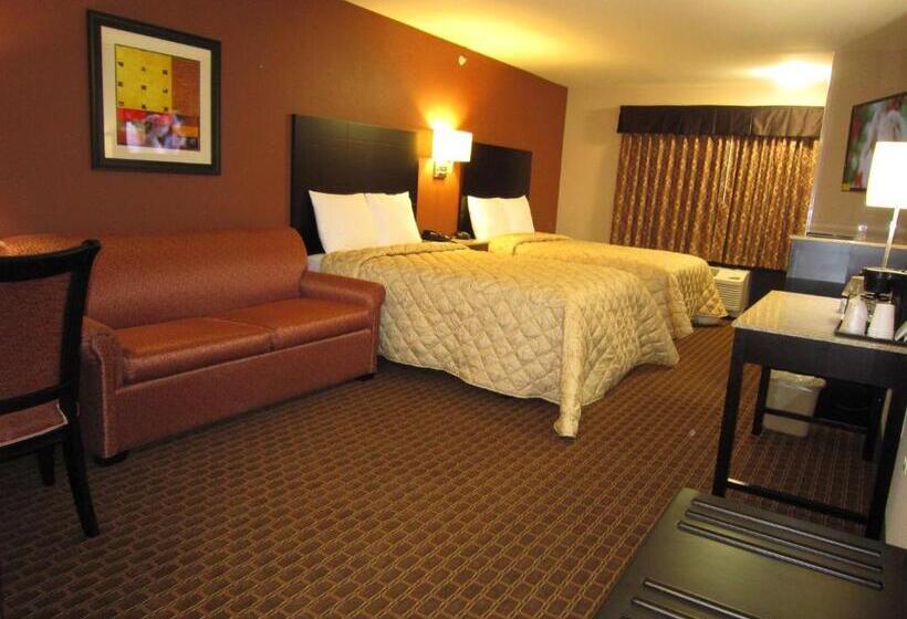 带2个双人床的标准工作室, Red Carpet Inn And Suites Monmouth Junction