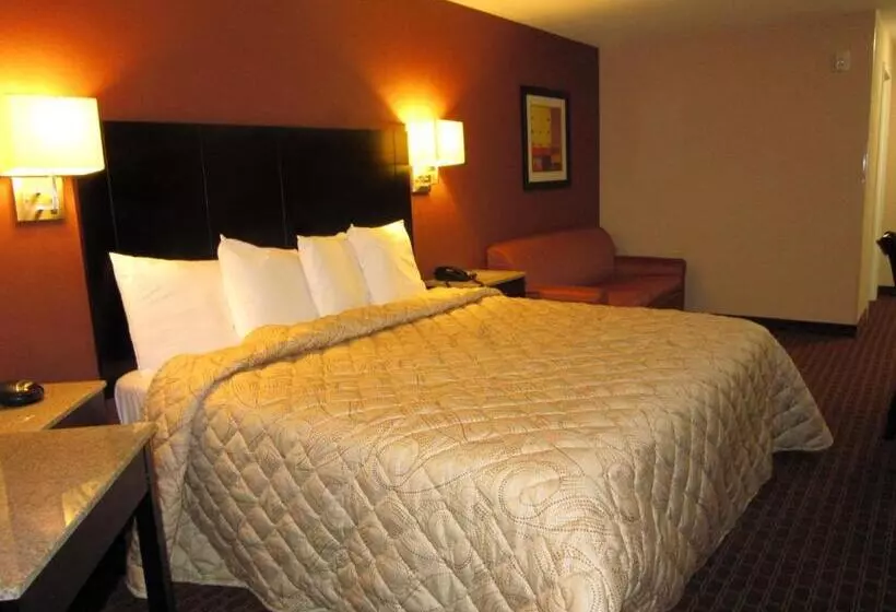 キングサイズベッドのスタンダードルーム, Red Carpet Inn And Suites Monmouth Junction