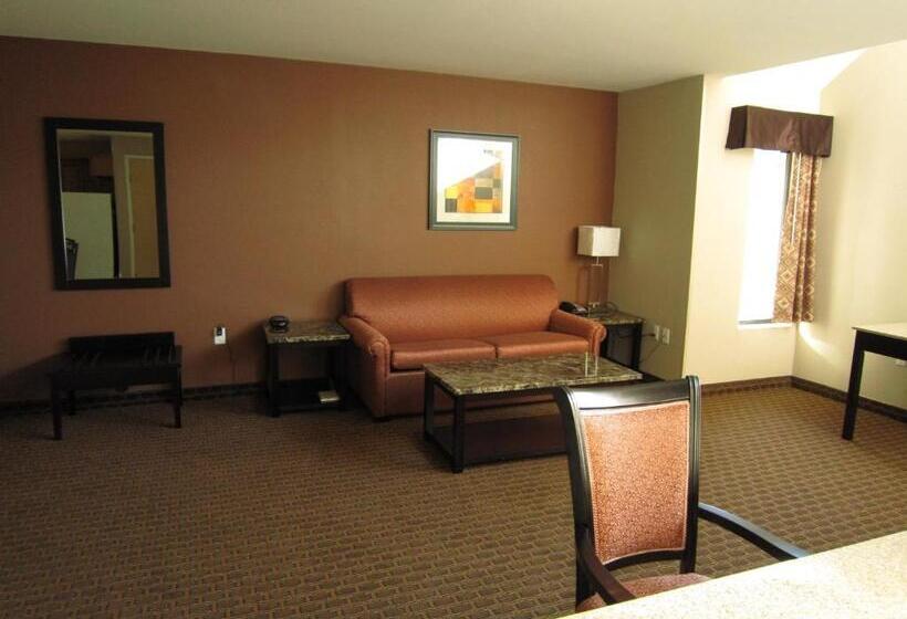 带大床的套房, Red Carpet Inn And Suites Monmouth Junction