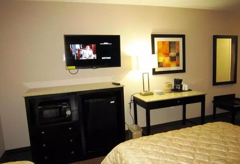 身障者適用キングサイズベッドルーム, Red Carpet Inn And Suites Monmouth Junction
