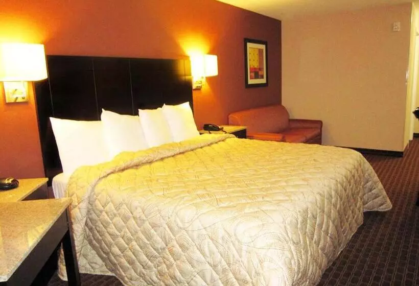 身障者適用キングサイズベッドルーム, Red Carpet Inn And Suites Monmouth Junction