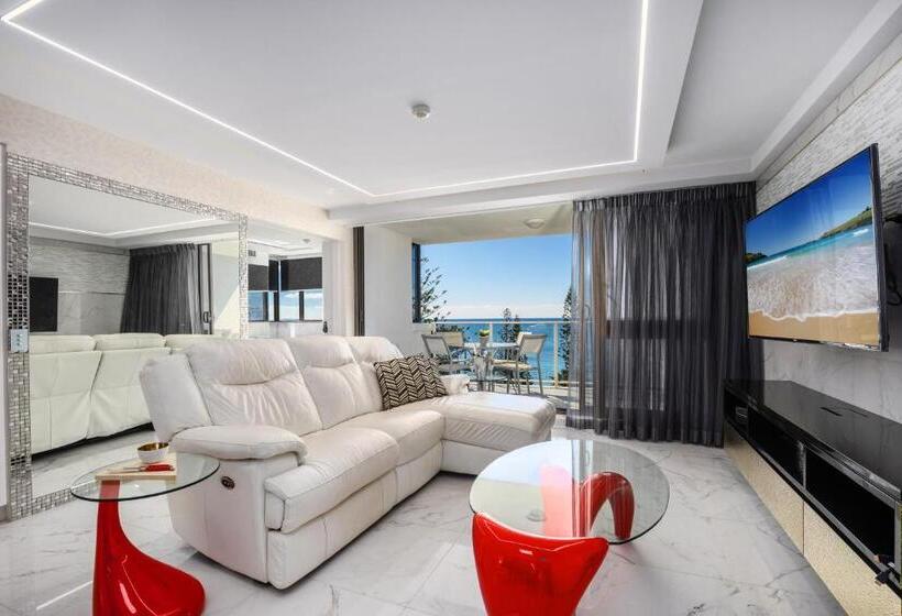 דירת דלוקס 2 חדרי שינה עם נוף לים, Pacific Beach Resort