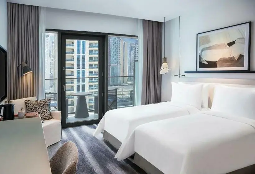 اتاق لوکس با چشم‌انداز شهر, Vida Dubai Marina & Yacht Club