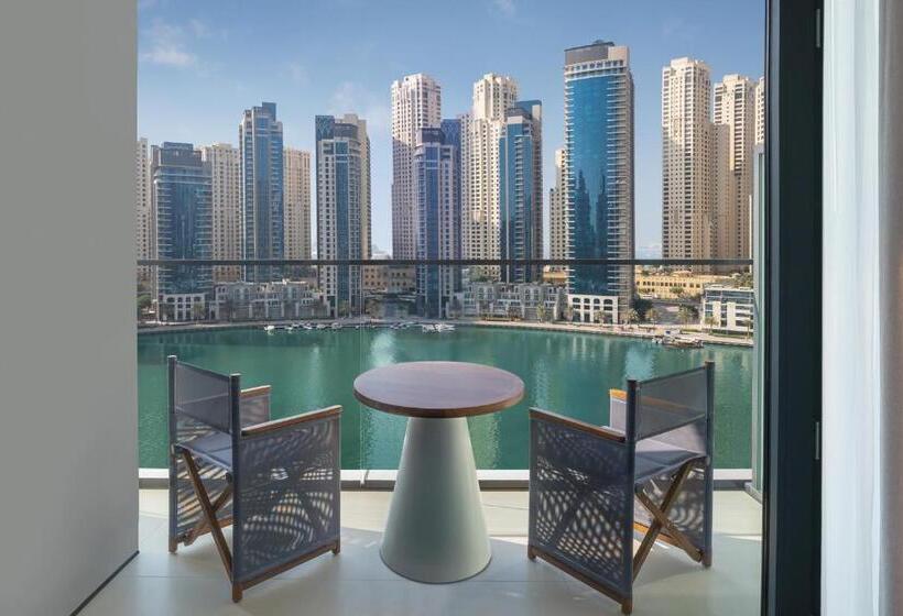 اتاق دلوکس با تخت کینگ و چشم‌انداز, Vida Dubai Marina & Yacht Club
