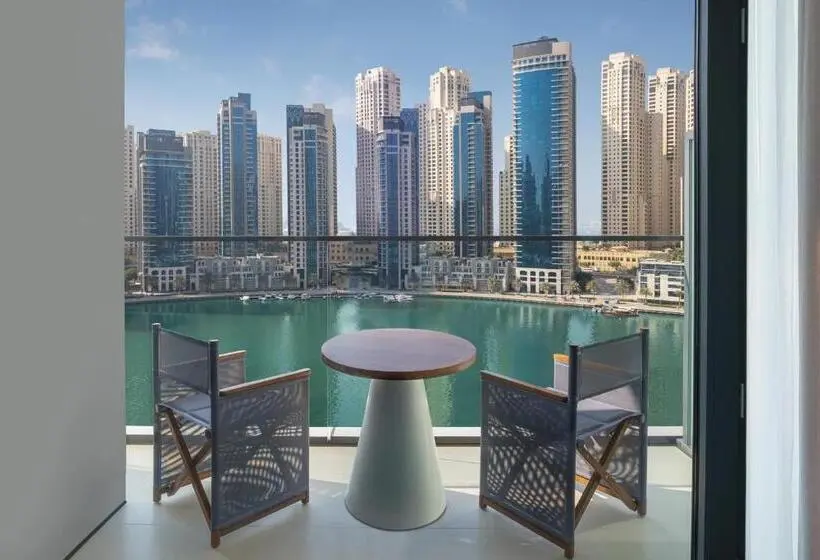 اتاق دلوکس با تخت کینگ و چشم‌انداز, Vida Dubai Marina & Yacht Club