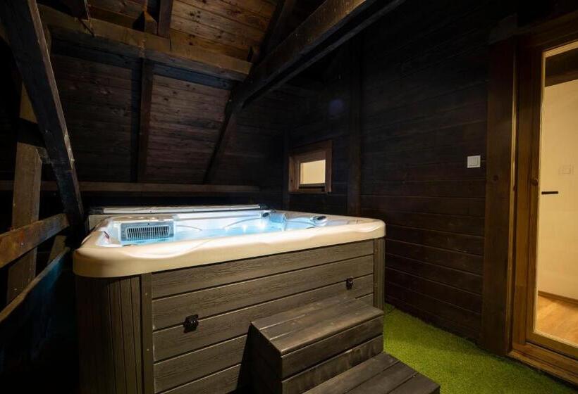 شقة غرفة واحدة مزودة بتراس, Szobi Malomkert Lovarda