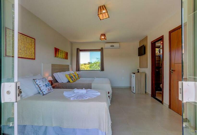 חדר סטנדרט לשלושה, Pousada Céu & Mar De Taipu