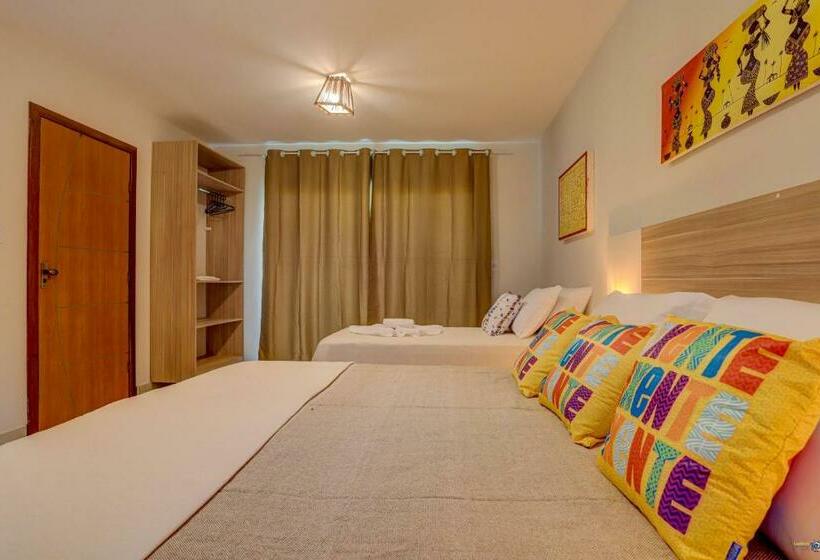 חדר סטנדרט לשלושה, Pousada Céu & Mar De Taipu