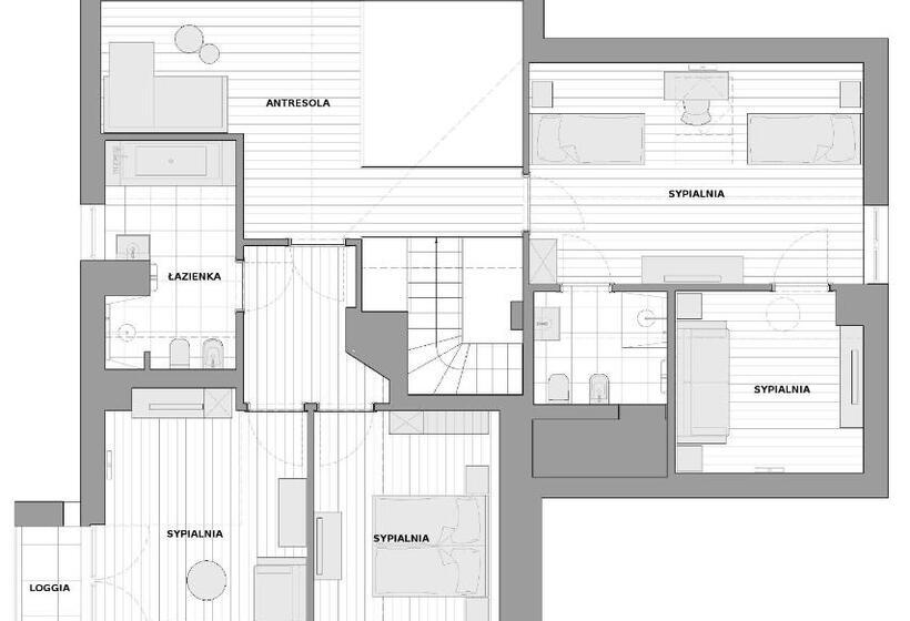 آپارتمان دوبلکس 1 خوابه, Lapwing Residence Sopot