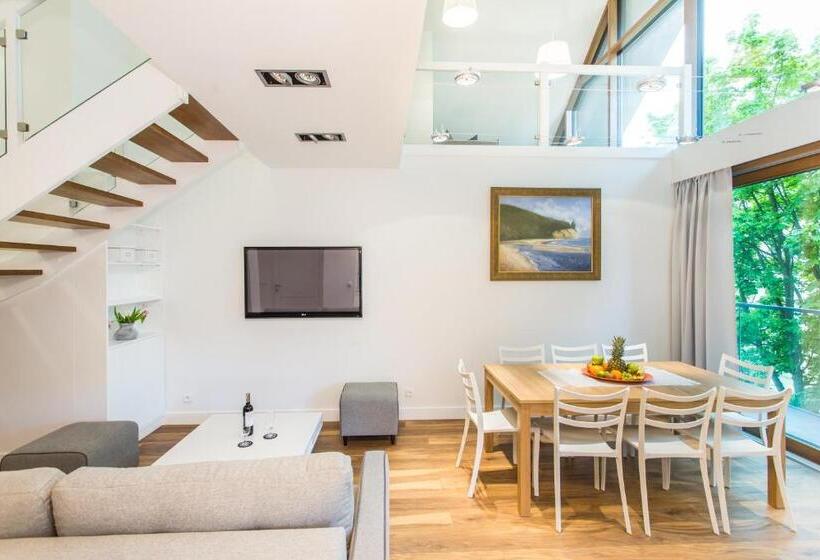 آپارتمان دوبلکس 1 خوابه, Lapwing Residence Sopot