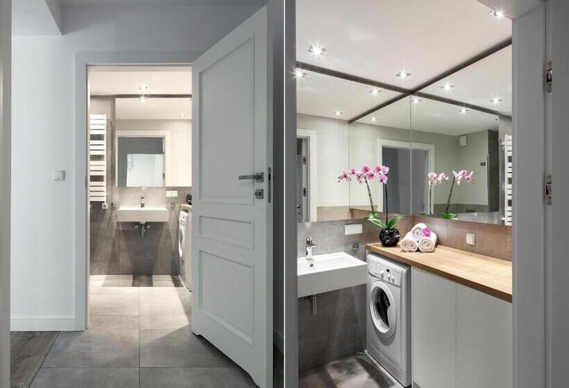 آپارتمان 1 خوابه همکف, Lapwing Residence Sopot