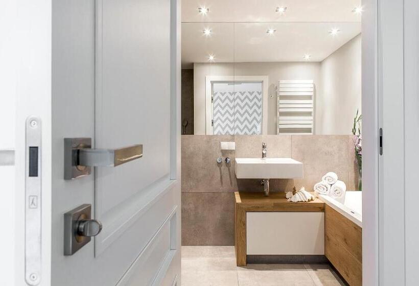 آپارتمان 1 خوابه همکف, Lapwing Residence Sopot