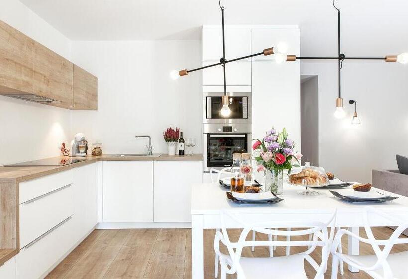 آپارتمان 1 خوابه همکف, Lapwing Residence Sopot