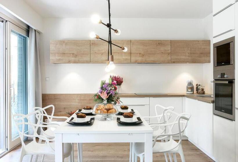 آپارتمان 1 خوابه همکف, Lapwing Residence Sopot