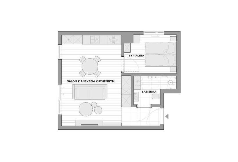 آپارتمان 1 خوابه همکف, Lapwing Residence Sopot