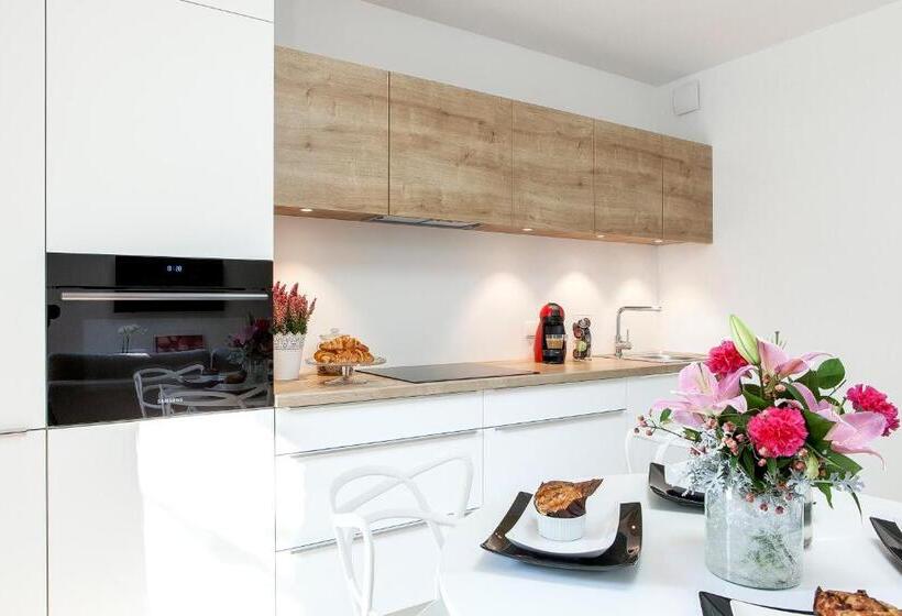 آپارتمان 1 خوابه همکف, Lapwing Residence Sopot